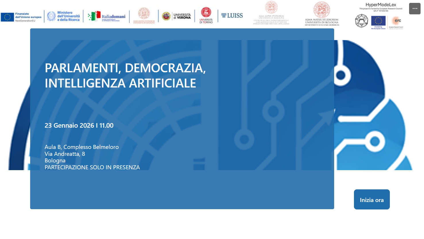 Parlamenti, democrazia, intelligenza artificiale